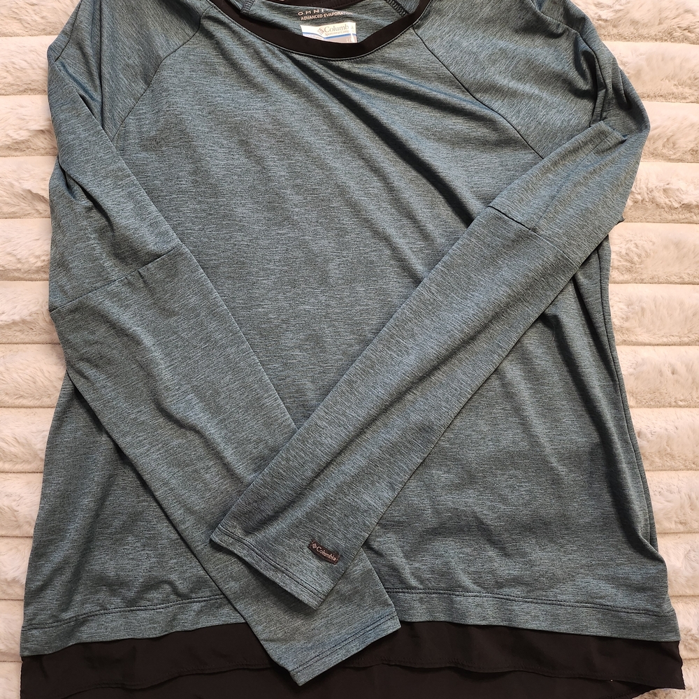 Columbia Women's Long Sleeve Tee - Blue and Black